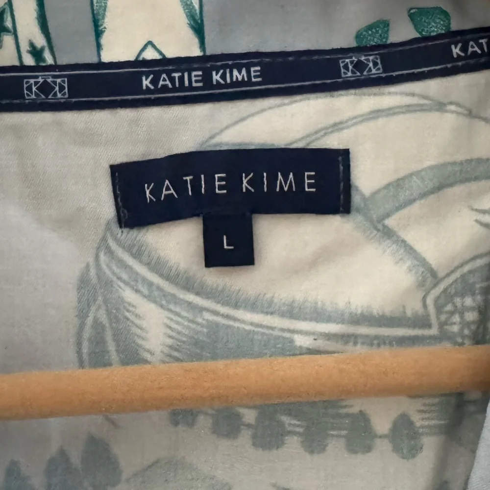 Katie Kime Dallas Toile Pajama Short Set Large Cotton Sleepwear Lounge Classic - Picture 10 of 14